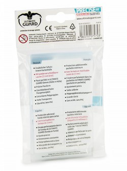 Ultimate Guard Standard Size Precise-Fit Resealable Sleeves Case [100 packs]