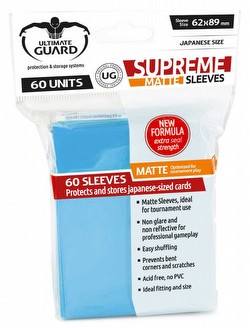 Ultimate Guard Supreme Yu-Gi-Oh/Japanese Size Matte Light Blue Sleeves Box [10 packs]
