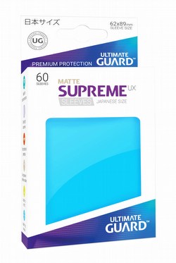 Ultimate Guard Supreme UX Japanese/Yu-Gi-Oh Size Matte Light Blue Sleeves Box [10 packs]