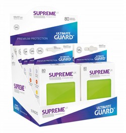Ultimate Guard Supreme UX Standard Size Light Green Sleeves Case [5 boxes]
