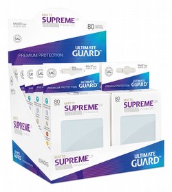 Ultimate Guard Supreme UX Standard Size Matte Frosted Sleeves Case [5 boxes/50 packs]