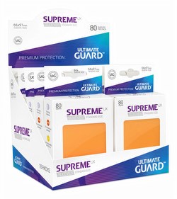 Ultimate Guard Supreme UX Standard Size Orange Sleeves Case [5 boxes]