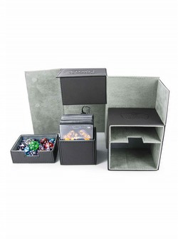 Ultimate Guard Black Twin Flip 'n' Tray Deck Case 160+ Carton [12 deck cases]