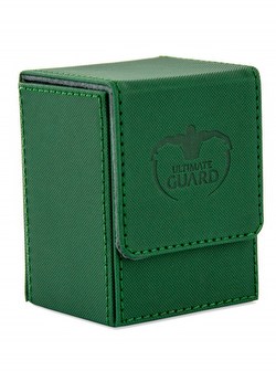 Ultimate Guard Xenoskin Green Flip Deck Case 80+ Carton [12 deck cases]