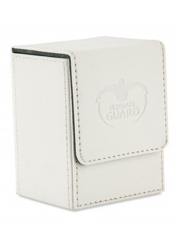 Ultimate Guard Xenoskin White Flip Deck Case 80+ Carton [12 deck cases]