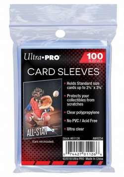 Ultra Pro Card Sleeves/Soft Sleeves Case [100 packs]