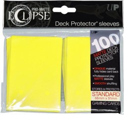 Ultra Pro Pro-Matte Eclipse Chroma Fusion Standard Size Deck Protectors Box - Lemon Yellow