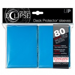Ultra Pro Pro-Matte Eclipse Standard Size Deck Protectors Pack - Light Blue [80 sleeves]