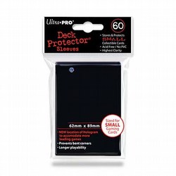 Ultra Pro Small Size Deck Protectors Case - Black [10 boxes] (New Hologram Location)