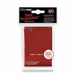 Ultra Pro Small Size Deck Protectors Case - Red [10 boxes] (New Hologram Location)