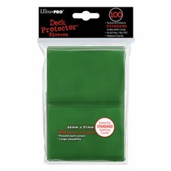 Ultra Pro Standard Size Deck Protectors Case - Green [60 packs/66mm x 91mm]