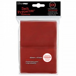 Ultra Pro Standard Size Deck Protectors - Red [3 packs]