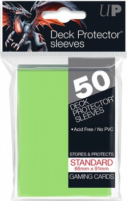 Ultra Pro Standard Size Deck Protectors Box - Lime Green [12 packs/66mm x 91mm]