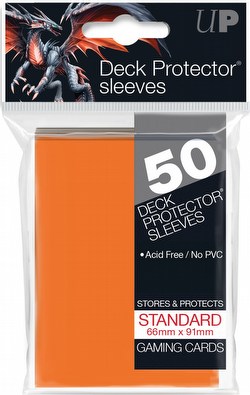 Ultra Pro Standard Size Deck Protectors Box - Orange [12 packs/66mm x 91mm]