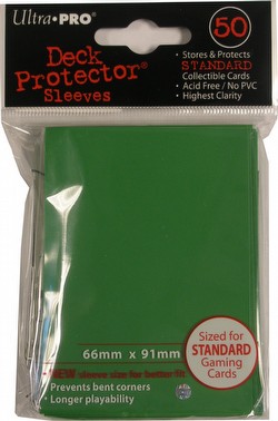 Ultra Pro Standard Size Deck Protectors Case - Green [10 boxes]