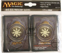 Ultra Pro Standard Size Deck Protectors - White Magic Mana Symbol Version 3 [5 packs]