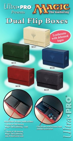 Ultra Pro Magic Mana Red Dual Flip Box Deck Box Case [6 deck boxes]