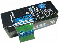 Ultra Pro Standard Size Deck Protectors Box - Matrix Green [15 packs/box]