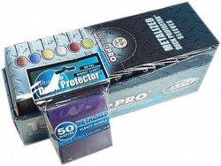 Ultra Pro Standard Size Metalized Deck Protectors Box - Plenty Purple