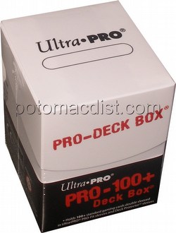 Ultra Pro White Pro 100+ Deck Boxes [10 deck boxes]