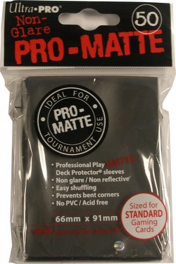 Ultra Pro Pro-Matte Standard Size Deck Protectors Box - Black