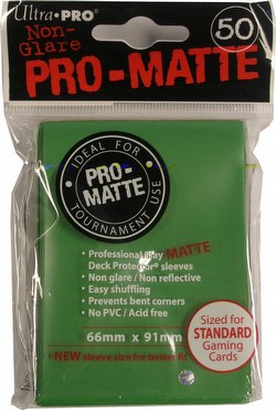 Ultra Pro Pro-Matte Standard Size Deck Protectors Box - Green
