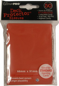 Ultra Pro Standard Size Deck Protectors Box - Red [12 packs/66mm x 91mm]