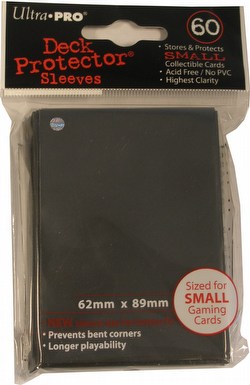 Ultra Pro Small Size Deck Protectors Box - Black [10 packs/62mm x 89mm]