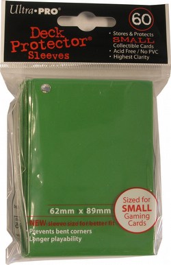 Ultra Pro Small Size Deck Protectors Box - Green [10 packs/62mm x 89mm]