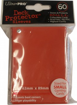 Ultra Pro Small Size Deck Protectors Box - Red [10 packs/62mm x 89mm]