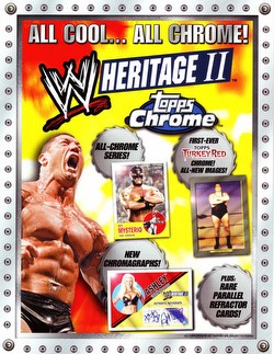 07 2007 Topps WWE Heritage Chrome II Wrestling Cards Box Case [Hobby/8 boxes]