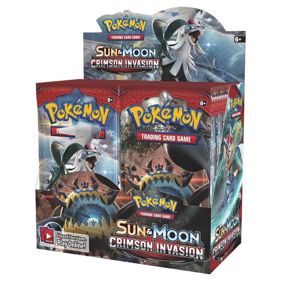 Pokemon: Sun & Moon Crimson Invasion Booster Box | Potomac Distribution