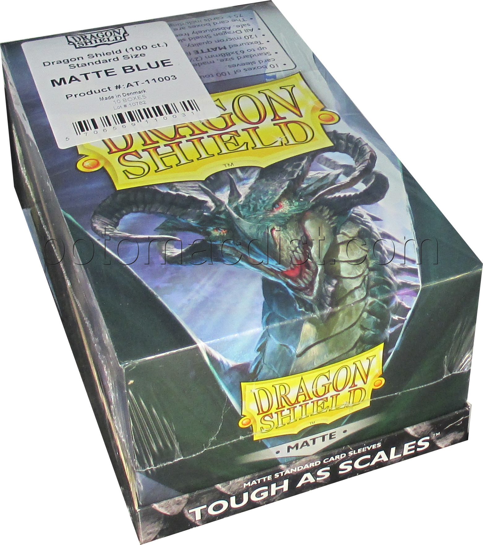 DRAGON SHIELD MATTE Standard Card Sleeves BLUE Pack of 100  #AT-11003 