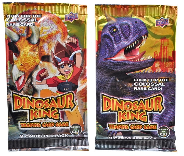 Upper Deck Dinosaur King Cards Sealed Base Set Series 1 Booster Pack Packet Rare 