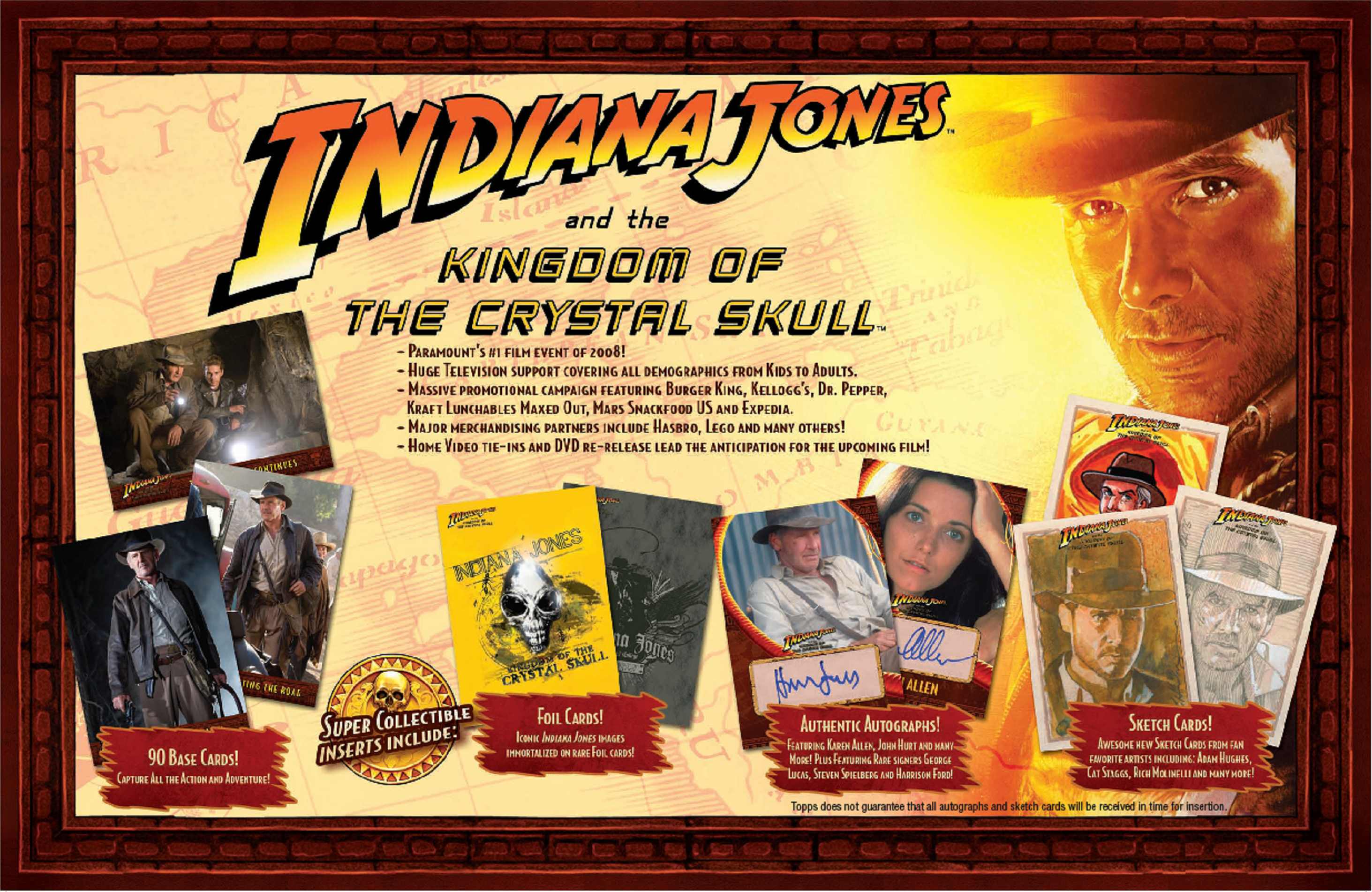 Indiana Jones™ TRADING CARDS Kingdom of the Crystal Skull TOPPS Collectors Set 