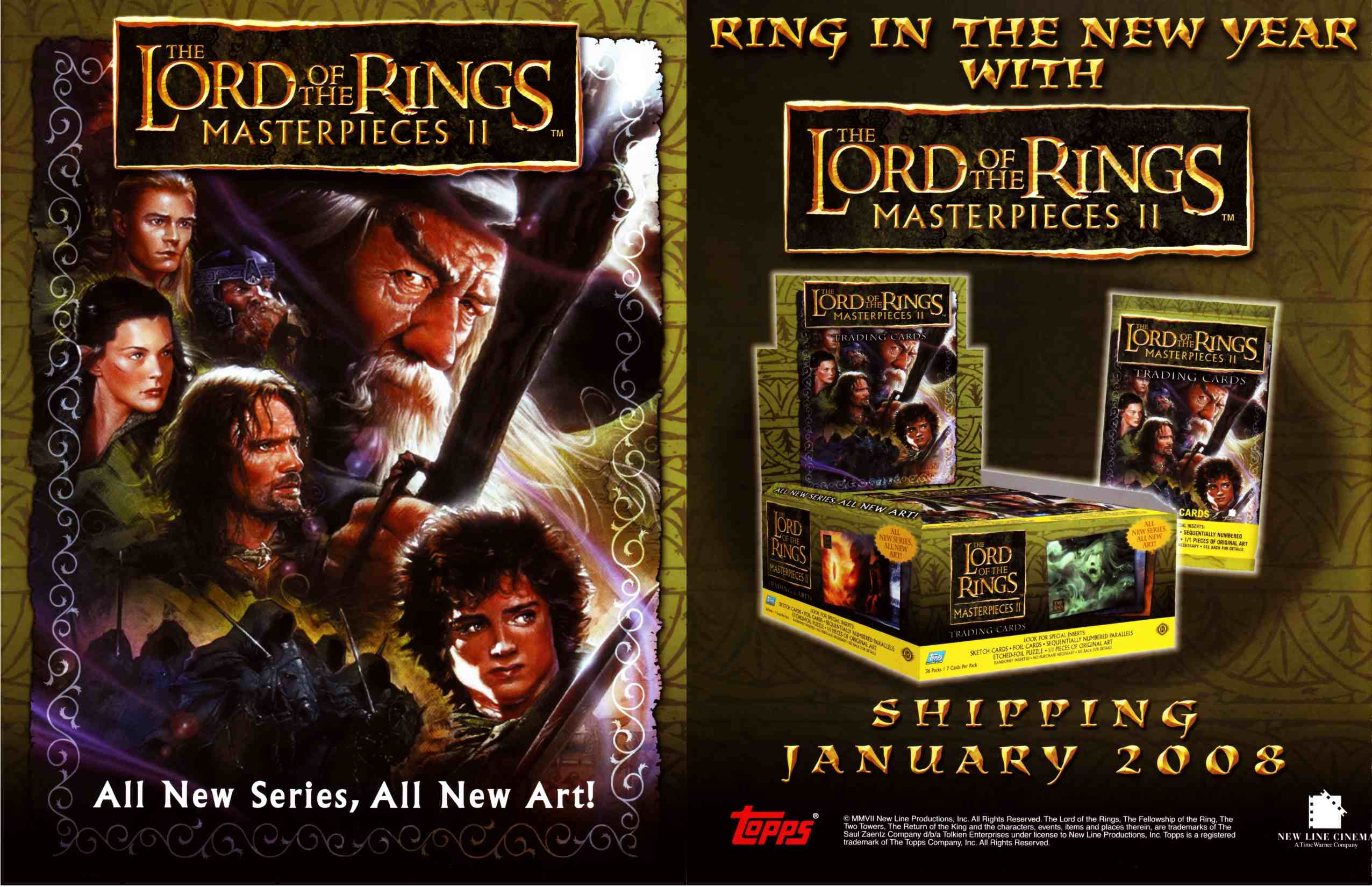LORD OF THE RINGS MASTERPIECES ETCHED FOIL SINGLES 
