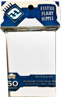 Fantasy Flight Standard Size Card Game Sleeves Box - White