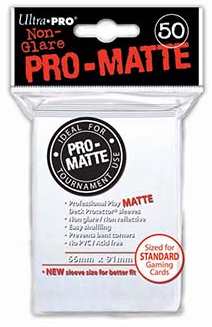 Ultra Pro Pro-Matte Standard Size Deck Protectors Case - White [10 boxes]