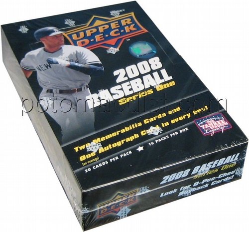 08 2008 Upper Deck Series 1 Baseball Cards Box [Hobby]