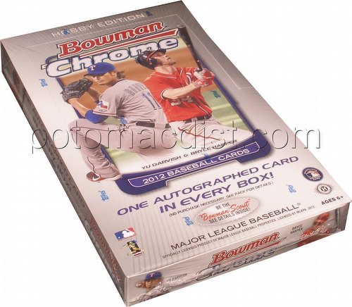 2012 Bowman Chrome Baseball Cards Box [Hobby]