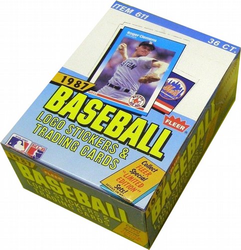 1987 Fleer Baseball Cards Wax Box