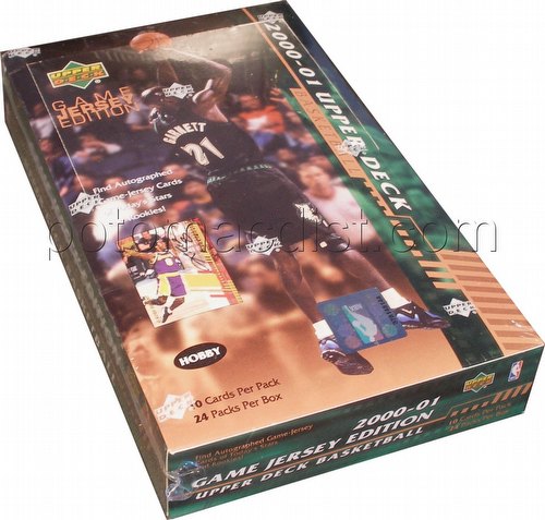 00/01 2000/2001 Upper Deck Game Jersey Edition/Series 2 Basketball Cards Box [Hobby]