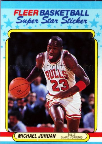 1988/1989 Fleer Michael Jordan Sticker [#7]