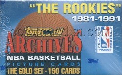 92/93 1992/1993 Topps Archives (1981-1991) Gold Basketball Factory Set