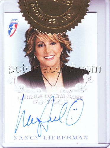 07 2007 Rittenhouse Archives WNBA Nancy Lieberman Autograph card
