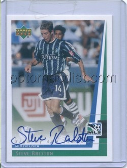 99 1999 Upper Deck MLS Soccer Steve Ralston Autograph Card [#SR]