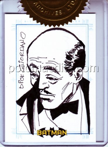 DC Comics: Batman Archives Trading Cards Alfred 9-Case Incentive Dick Giordano Sketch Card