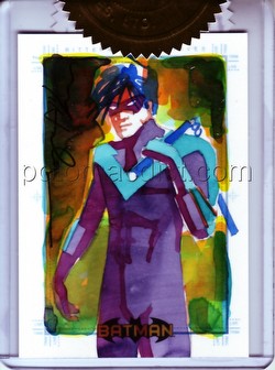 DC Comics: Batman Archives Trading Cards Nightwing 3-Case Incentive Mark McHaley Sketch Card
