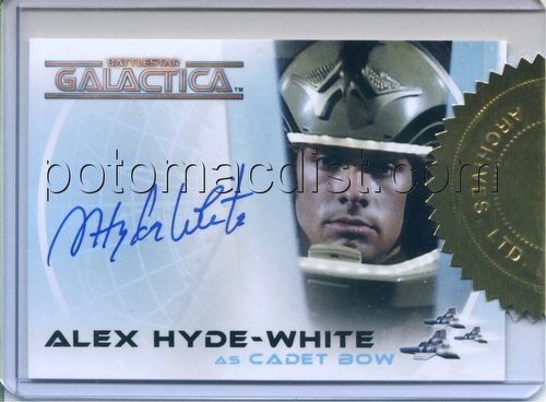 Battlestar Galactica Colonial Warriors Alex Hyde-White as Cadet Bow Autographed Case Card [#A8]