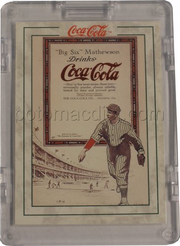 Coca-Cola Series 2 Christy Mathewson Red Foil Case Topper Card [#CM-1]